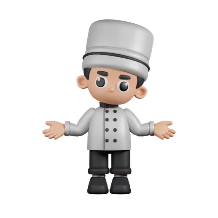 Chef não tem ideia  3D Illustration