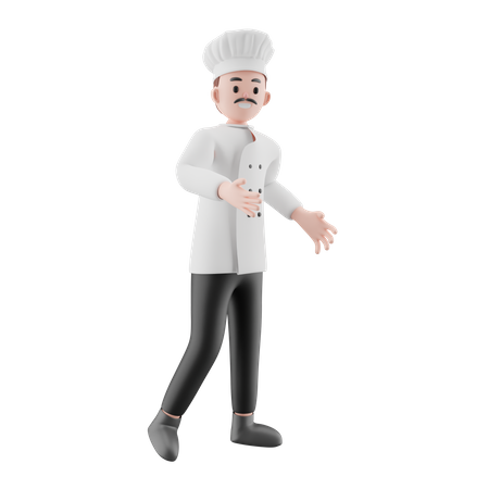 Chef standing  3D Icon