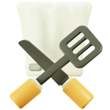 Chef Tools  3D Icon