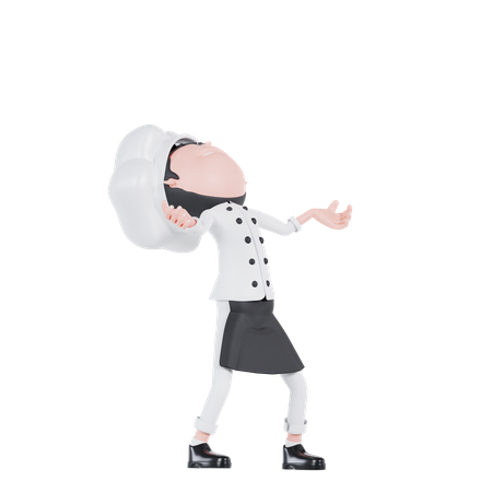 Chef Very Angry  3D Illustration