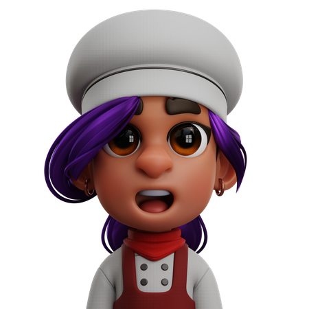 Female Chef 3D Icon