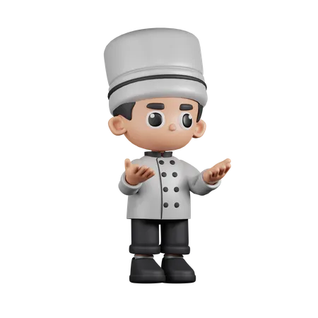 Chef irritado  3D Illustration