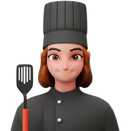 Cheff Woman  3D Icon