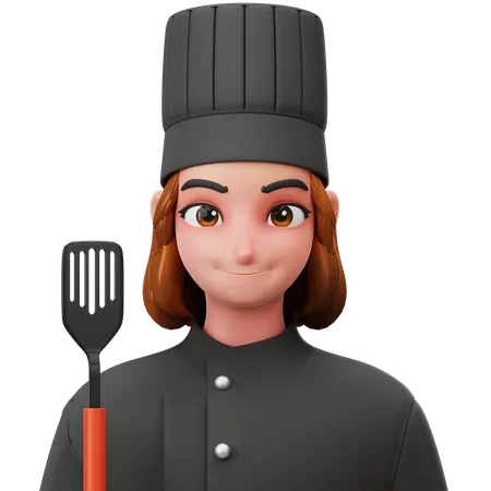 Cheff Woman  3D Icon