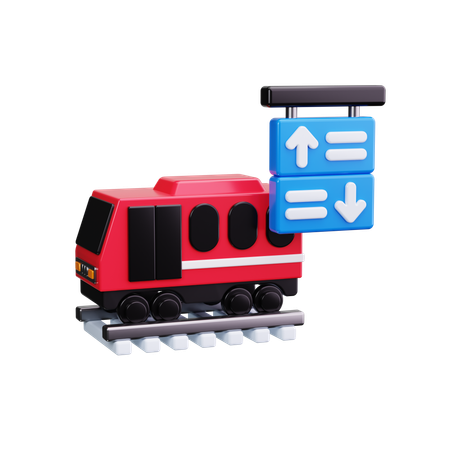 Chegada do trem  3D Icon