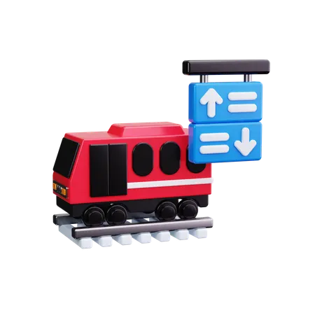 Chegada do trem  3D Icon