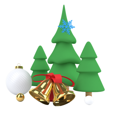 Cheistmas Tree  3D Illustration