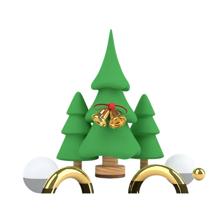 Cheistmas Tree  3D Illustration