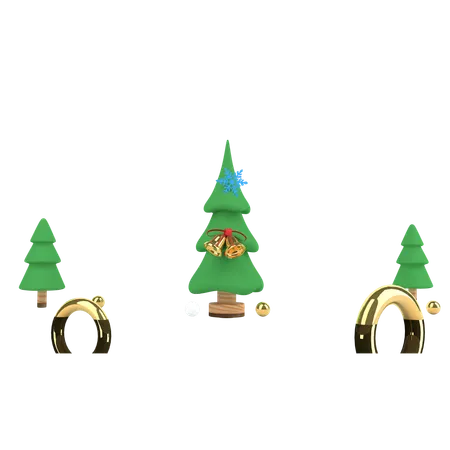 Cheistmas Tree  3D Illustration