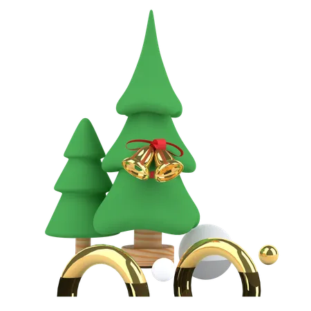 Cheistmas Tree  3D Illustration