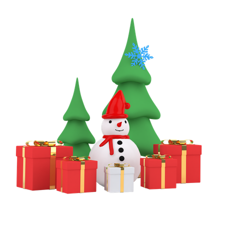 Cheistmas Tree  3D Illustration