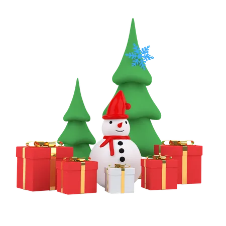 Cheistmas Tree  3D Illustration