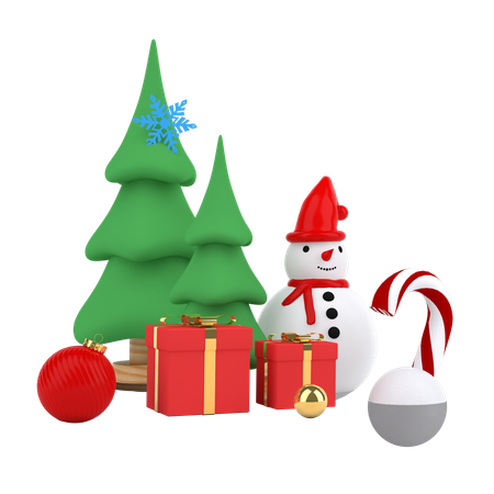 Cheistmas Tree  3D Illustration