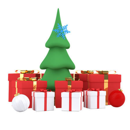 Cheistmas Tree  3D Illustration