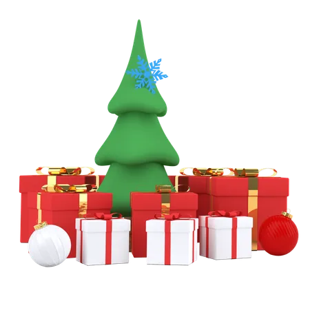 Cheistmas Tree  3D Illustration