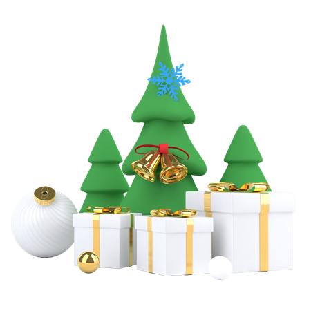 Cheistmas Tree  3D Illustration