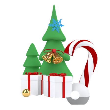 Cheistmas Tree  3D Illustration