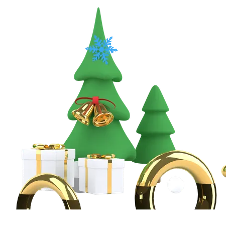 Cheistmas Tree  3D Illustration