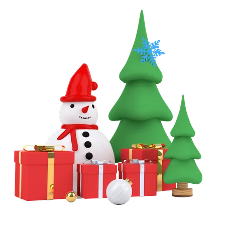 Cheistmas Tree  3D Illustration