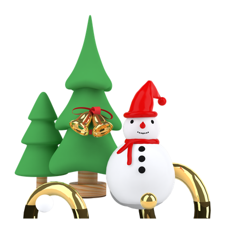 Cheistmas Tree  3D Illustration