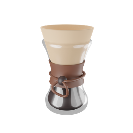 Chemex Coffee  3D Illustration