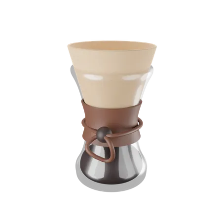 Chemex Coffee  3D Illustration