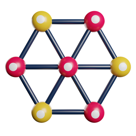 Chemical Bond  3D Icon