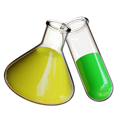 Chemical Bottle  3D Illustration