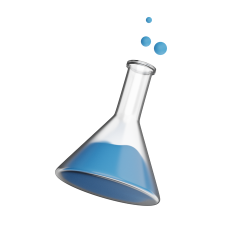 Chemical Flask  3D Illustration