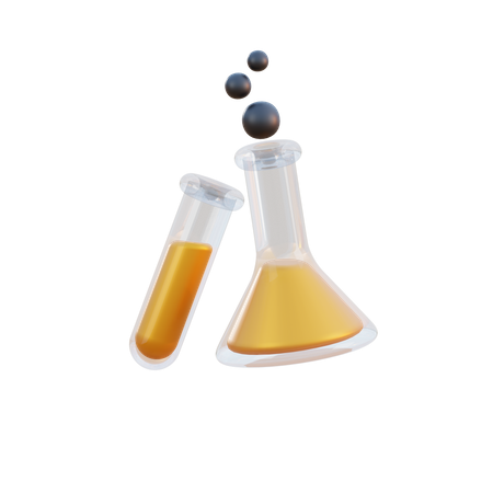 Chemical Flask  3D Illustration