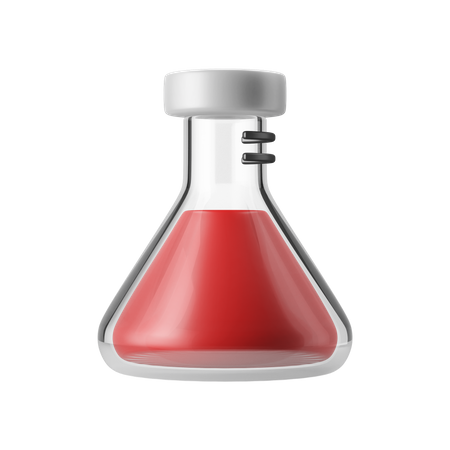 Chemical Flask  3D Illustration