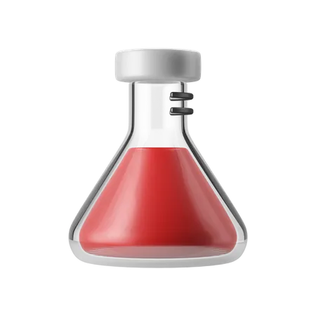 Chemical Flask  3D Illustration