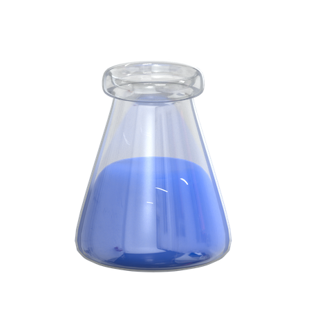 Chemical Flask  3D Illustration