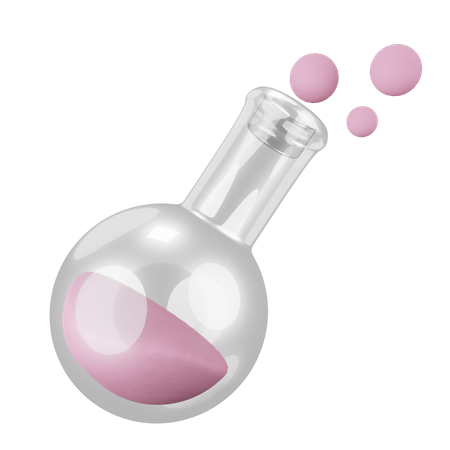 Chemical Flask  3D Illustration