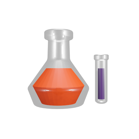 Chemical Flask  3D Illustration