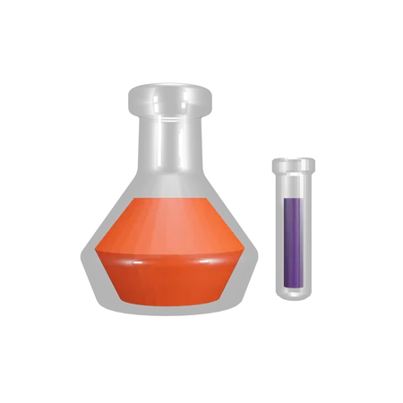 Chemical Flask  3D Illustration