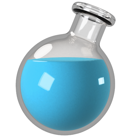 Chemical flask  3D Illustration