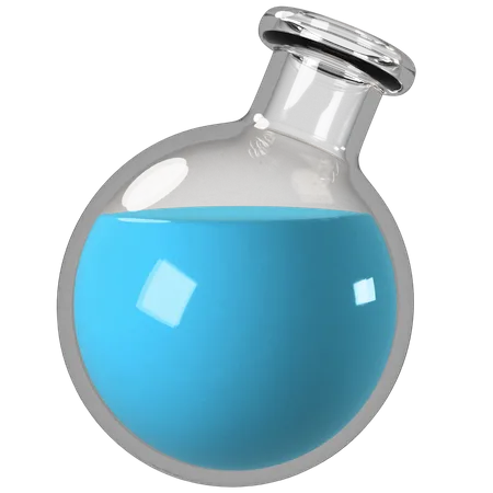 Chemical flask  3D Illustration