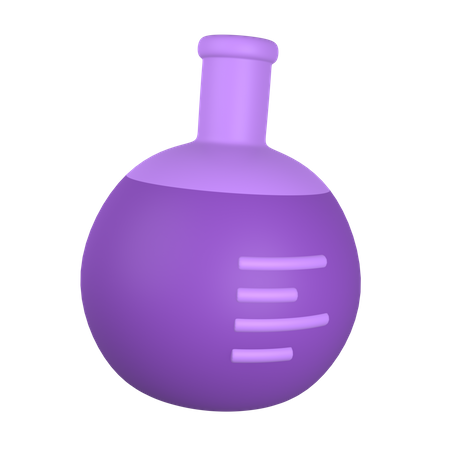 Chemical Flask 3D Illustration