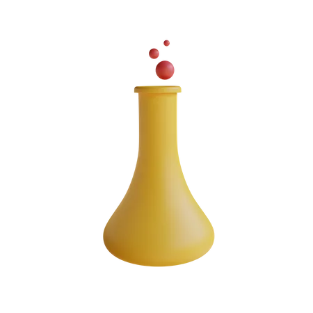 Chemical Flask 3D Icon