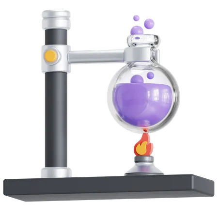 Heating Chemical Liquid 3D Icon