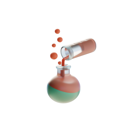 Chemical Liquid Transfer  3D Icon
