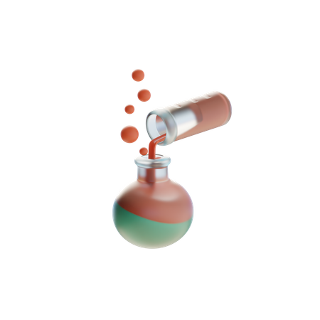 Chemical Liquid Transfer  3D Icon