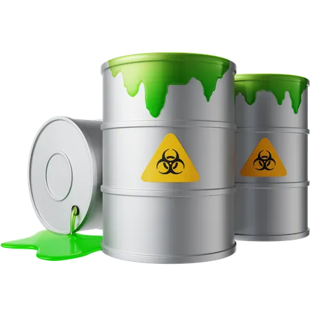 Chemical pollution  3D Icon