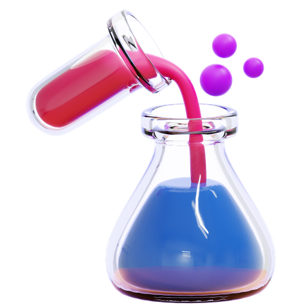 CHEMICAL REACTION  3D Icon