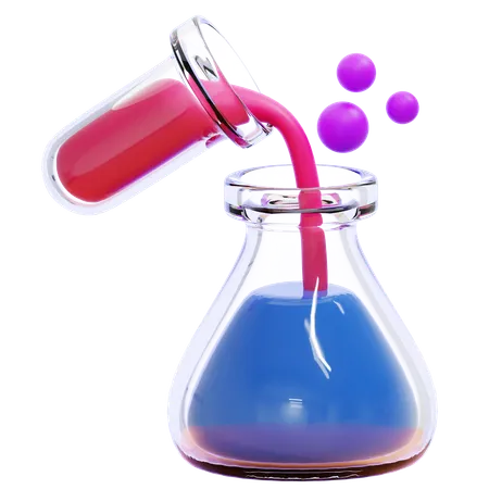 CHEMICAL REACTION  3D Icon
