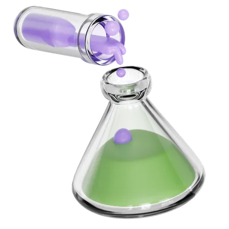 化学反応  3D Icon