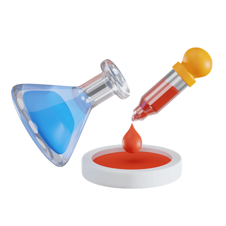 Chemical Reaction  3D Icon