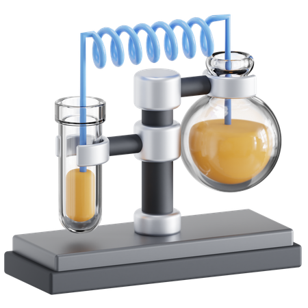 Chemical reaction  3D Icon