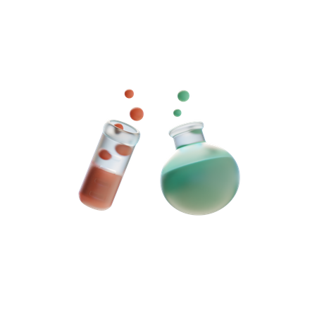 Chemical Reaction  3D Icon